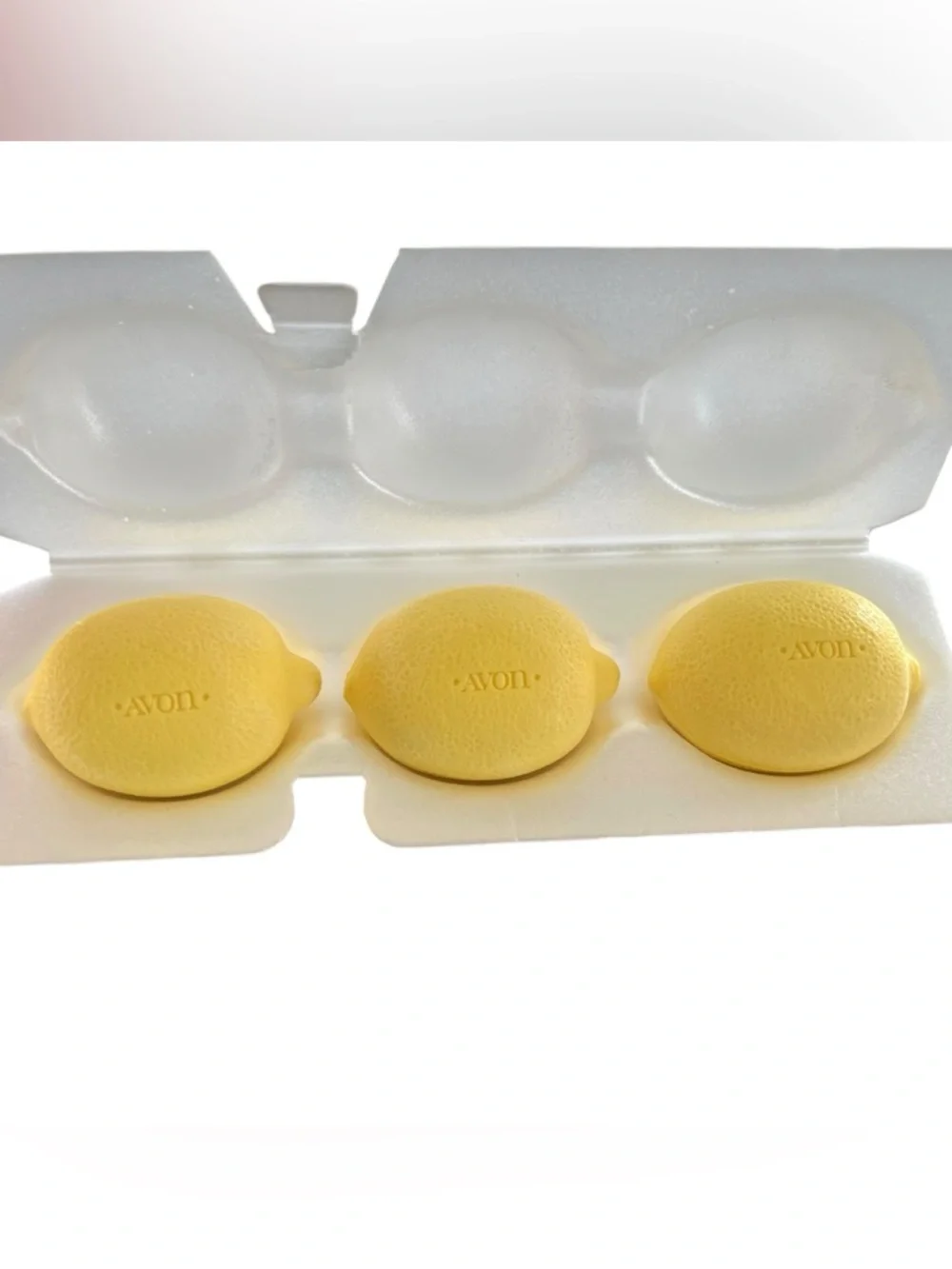 Avon “Sunny Lemon” Crystal Soap Dish Set 🍋